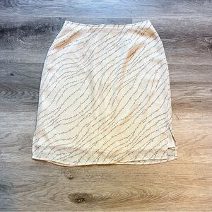 Floral Women's White Pencil Skirt